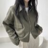 Versatile Long Sleeve Short Coat Women's Clothing