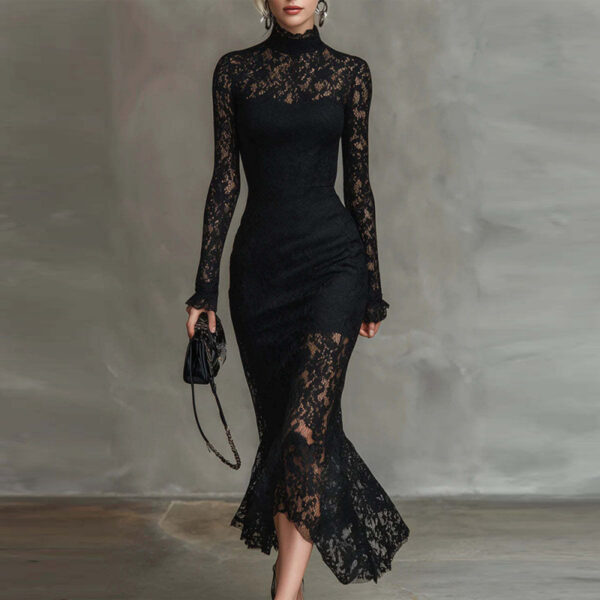 d9b00dce-ac06-48ea-8576-6d93cccffe10.jpg Luxury Elegant Long-Sleeve Bodycon Long Party Dress Autumn And Winter