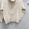Thick Cashmere Women High Neck Zipper Sweater Cardigan