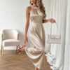 f4d31cc7-b78f-43cf-a438-a12e52fbad8a.jpg Pearl Halter High Waist Flowy Midi Dress