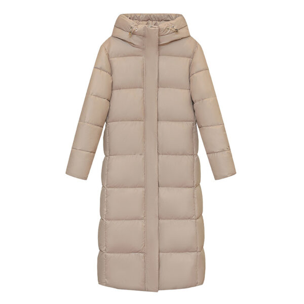 Puffer Thick Coat Black Red Hooded Zipper Keep Warm Fall Winter Casual Clothes